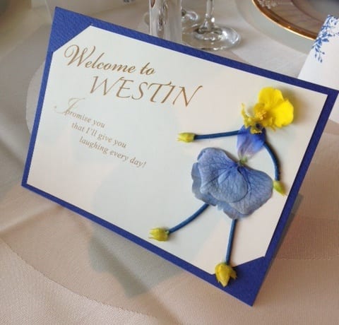 welcome card