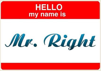 Hello my name is Mr. Rightと書かれたバナー画像
