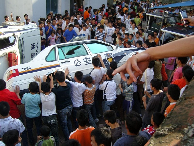 中国の群体性事件の画像