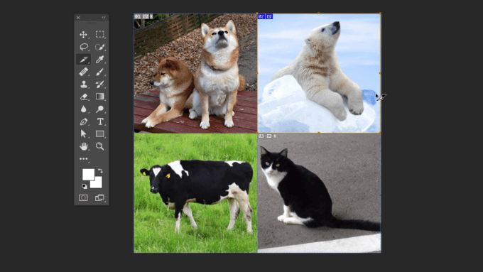 青の印が確認できる画像